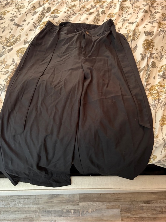 Pants - Black Wide Leg Women's Pants